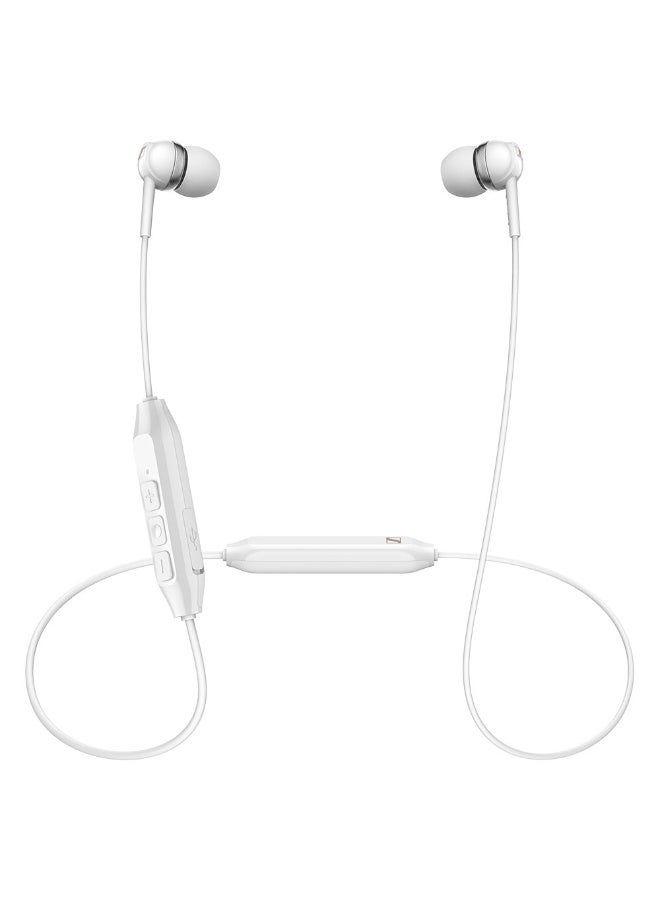 سنهيسر سماعة Sennheiser CX 150BT اللاسلكية بتقنية البلوتوث 5.0 - عمر بطارية يصل إلى 10 ساعات، شحن سريع عبر USB-C، إمكانية الاتصال بجهازين - أبيض - Image 2
